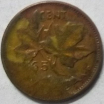 1 Cent Canada 1965 Elizabeth II D.G Regina (used)