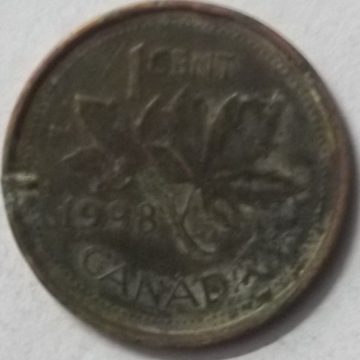 1 Cent Canada 1998 Elizabeth II D.G Regina (used)