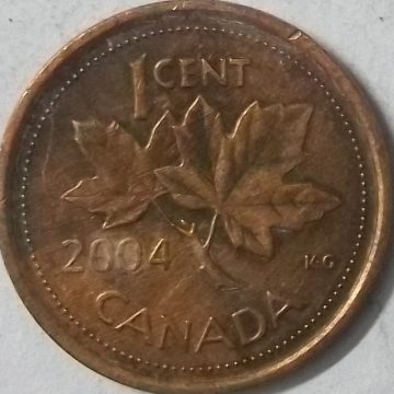 1 Cent Canada 2004 Elizabeth II D.G Regina (used)