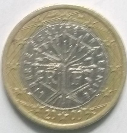 1 EURO 2000_Liberte Egalite Fraternite (used) - Image 2