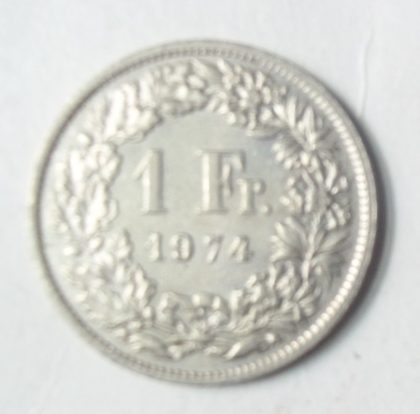 SWITZERLAND 1 Fr.  1974 Helvetia (used)