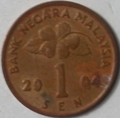 1 Sen _2004 Bank Negara Malaysia (used)