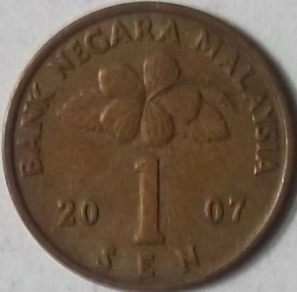 1 Sen _2007 Bank Negara Malaysia (used)