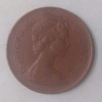 1 New penny 1980_Great Britain, Elizabeth II (used)