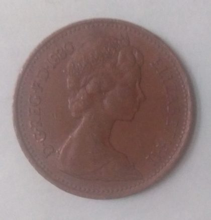 1 New penny 1980_Great Britain, Elizabeth II (used)