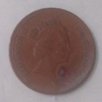 1 New penny 1986_Great Britain, Elizabeth II (used)