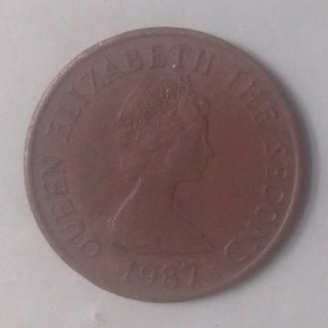 1 New penny 1987_Great Britain, Elizabeth II (used)
