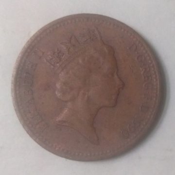 1 New penny 1990_Great Britain, Elizabeth II (used)