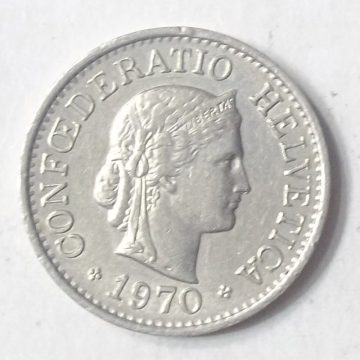 SWITZERLAND 10 Rappen 1970 Confoederatio Helvetica (used)