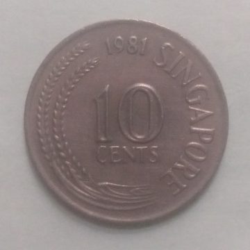 10 Cents 1981 Singapore/ Singapore (used)