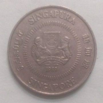 10 Cents 1989 Majulah Singapora/ Singapore (used)
