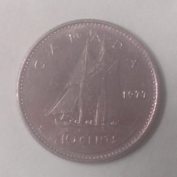 10 Cents Canada 1977 Elizabeth II D.G Regina