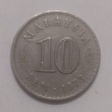 10 Sen _1973 Bank Negara Malaysia (used)