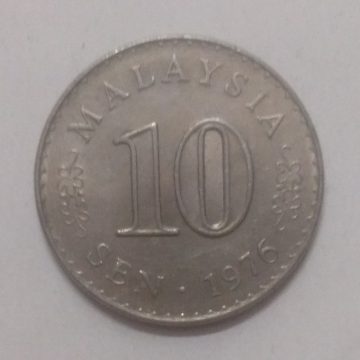 10 Sen _1976 Bank Negara Malaysia (used)