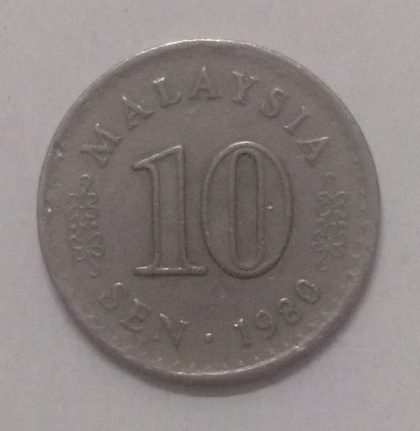 10 Sen _1980 Bank Negara Malaysia (used)
