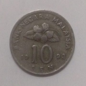10 Sen _1993 Bank Negara Malaysia (used)
