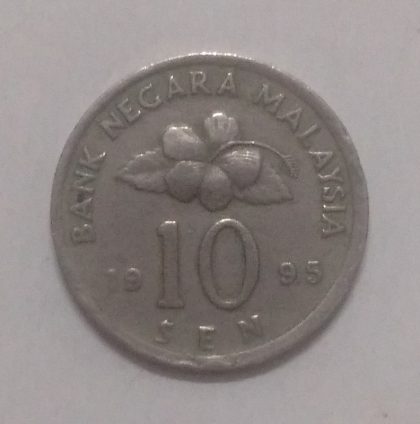 10 Sen _1995 Bank Negara Malaysia (used)