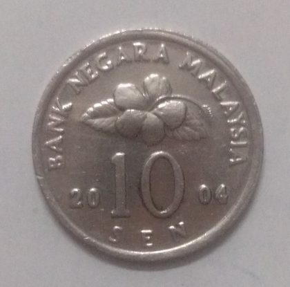 10 Sen _2004 Bank Negara Malaysia (used)