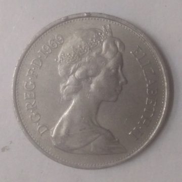 10 pence Elizabeth II 1969 used