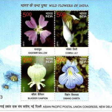 Wild Flowers - 2013 (Indian Miniature Sheets)