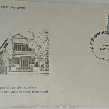 First Day Cover - 17 Mar. '88 dr. D.V.Gundappa (Scholar&Journalist). (fdc-1988) (Spots/hinged/slightly damaged/Paper Stuck)