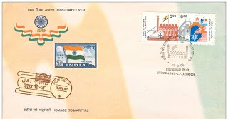 First Day Cover 15 Aug.'98 Homage to Martyrs for Independence. (FDC-1998) (Spots/hinged/slightly damaged/Paper Stuck)