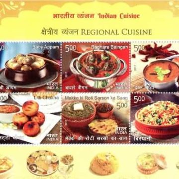Indian Cusine Regional - 2017 (Indian Miniature Sheets)
