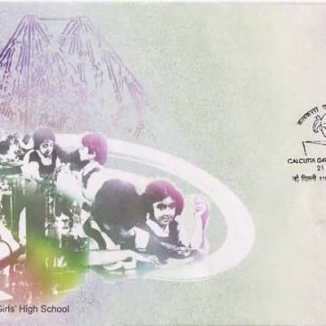 First Day Cover 21 Apr. '06 Women's Education (2nd Issue) 150 Years of Calcutta Girl's High School.(FDC-2006) (Spots/hinged/slightly damaged/Paper Stuck)