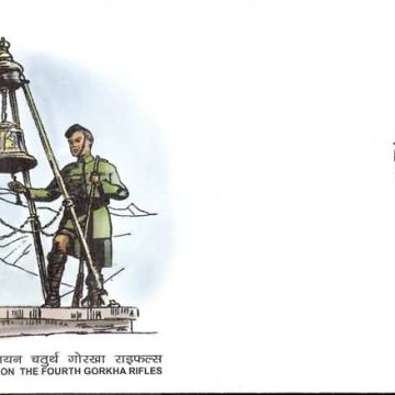 First Day Cover 27 Nov. '07 150th Years of First Battalion The Fourth Gorkha Rifles.(FDC-2007)