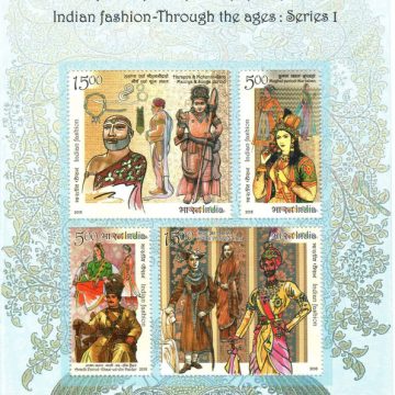 Indian Fashion Through The Ages (Series-1) - 2018 (Indian Miniature Sheets)