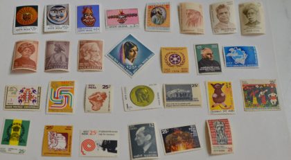 1974 Complete year pack  27 Stamp (Hinged/Gum washed)
