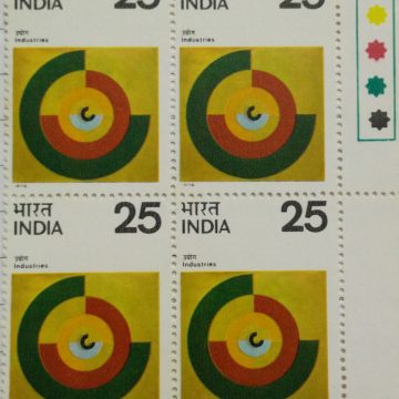 Industrial Development(Block of 4 TL Stamp)