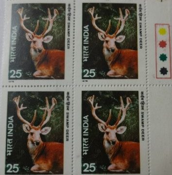 Swamp Deer (Block of 4 TL Stamp)
