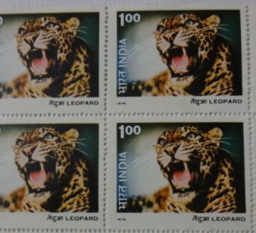 Leopard(Block of 4 TL Stamp)