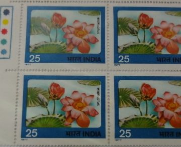 Lotus (Block of 4 TL Stamp)