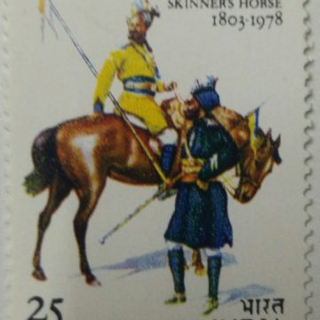 Skinners Horse. Anniversary, Horse, Soldier, Cavalry, Flag, Regiment, Turban, Headgear, 25 P. - MNH Stamp