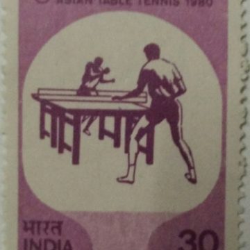 5th Asian Table Tennis Championship. Sport, Table Tennis, Player, Bat, Ball, 30P. - MNH Stamp