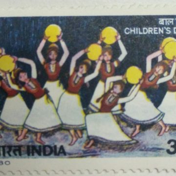 Childrens Day. Childrens Day, Painting, Girls, Dancing, 35 P. - MNH Stamp