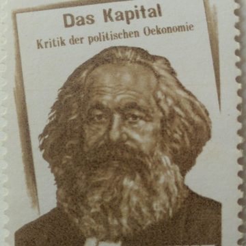 Karl Marx. Personality, Philosopher, Economist, Sociologist, Historian, Journalist, Socialist, Book, Literature, Das Kapital Rs. 1  (Hinged/Gum washed stamp)