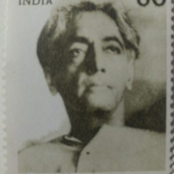 Jamini Krishnamurti Personality, Jiddu Krishnamurti, Philosopher, Public Speaker, Author 60 P. Commemorative  (Hinged/Gum washed stamp)