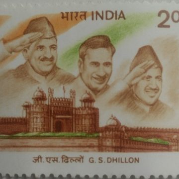 INA Stalwarts India's Struggle for Freedom Three stalwarts G S Dhillon , PK SAHGAL SHAH NAWAZ Khan Rs.2 - MNH Stamp