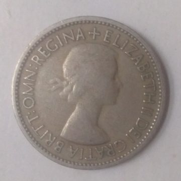 2 Shillings Florin Elizabeth II 1953 (used)
