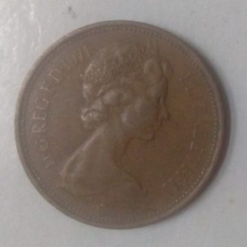 2 pence Garden Bird Queen Elizabeth II 1971 (used)