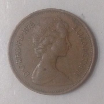 2 pence Garden Bird Queen Elizabeth II 1978 (used)