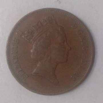 2 pence Garden Bird  Elizabeth II 1988 (used)