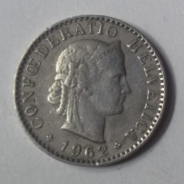 SWITZERLAND 20 Rappen 1962 Confoederatio Helvetica (used)