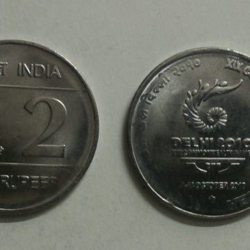 2 Rupee - XIX Common wealth games- 1 No - UNC