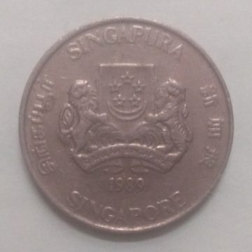20 Cents 1989 Majulah Singapora/ Singapore (used)