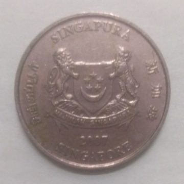 20 Cents 2007 Majulah Singapora/ Singapore (used)