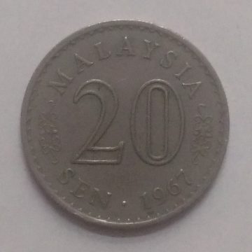 20 Sen _1967 Malaysia (used)